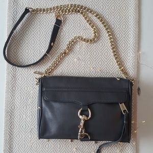Rebecca Minkoff gray mini mac crossbody